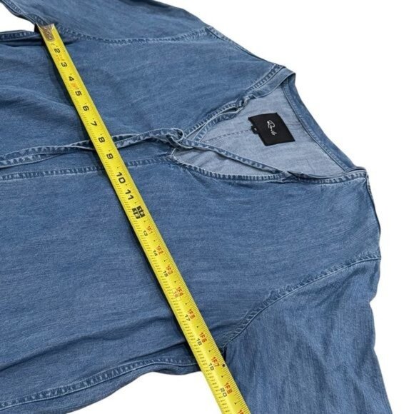 Rails Mel Drop Waist Chambray Mini Dress Capsule Country Holiday Festival M - Picture 10 of 11